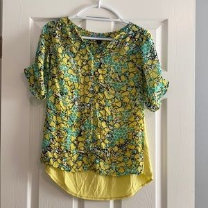 Short Sleeve Floral Blouse